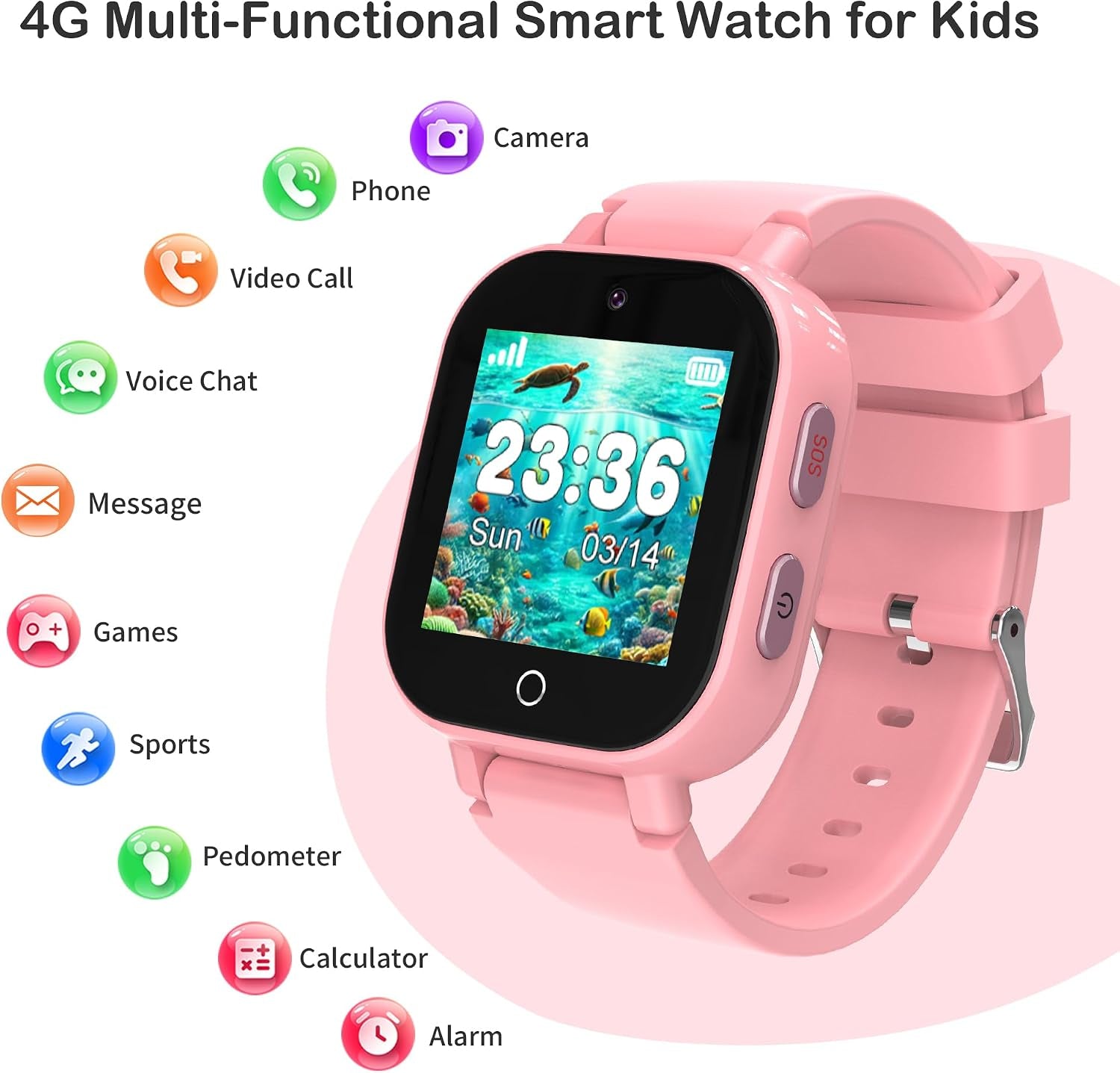 Montre GPS 4G Fille  - Appel Vidéo