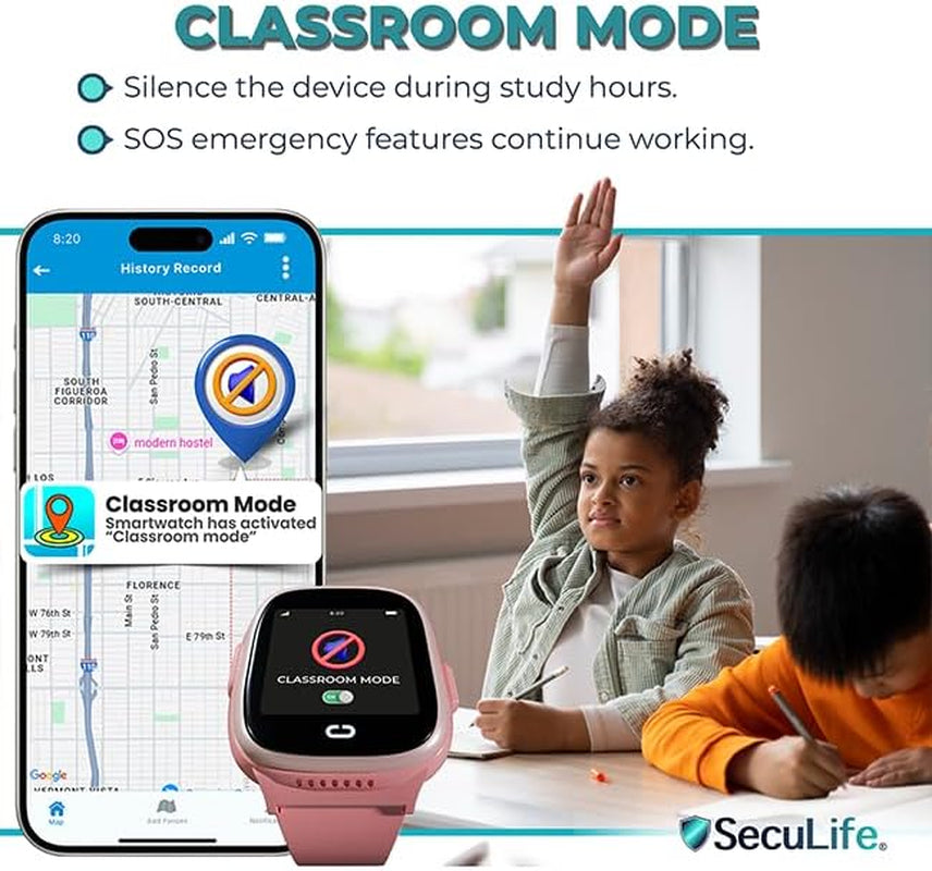 Montre GPS Fille - Mode École & Étanche