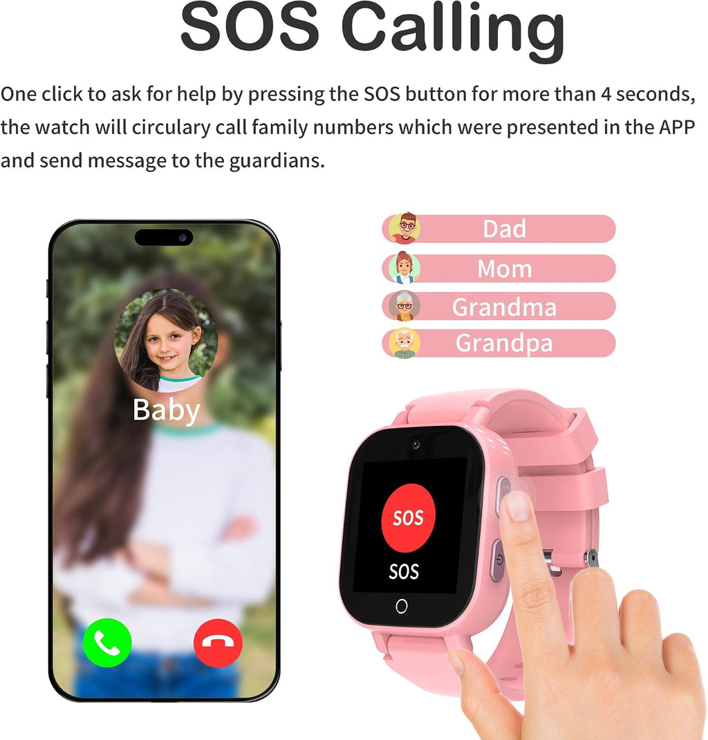 Montre GPS 4G Fille  - Appel Vidéo