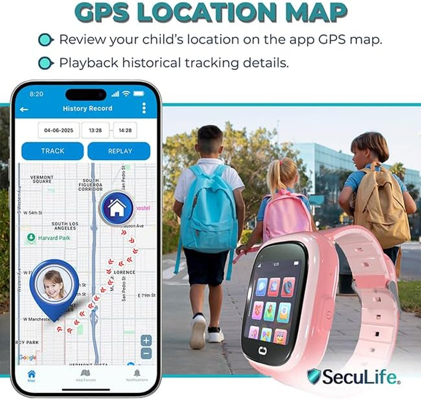 Montre GPS Fille - Mode École & Étanche