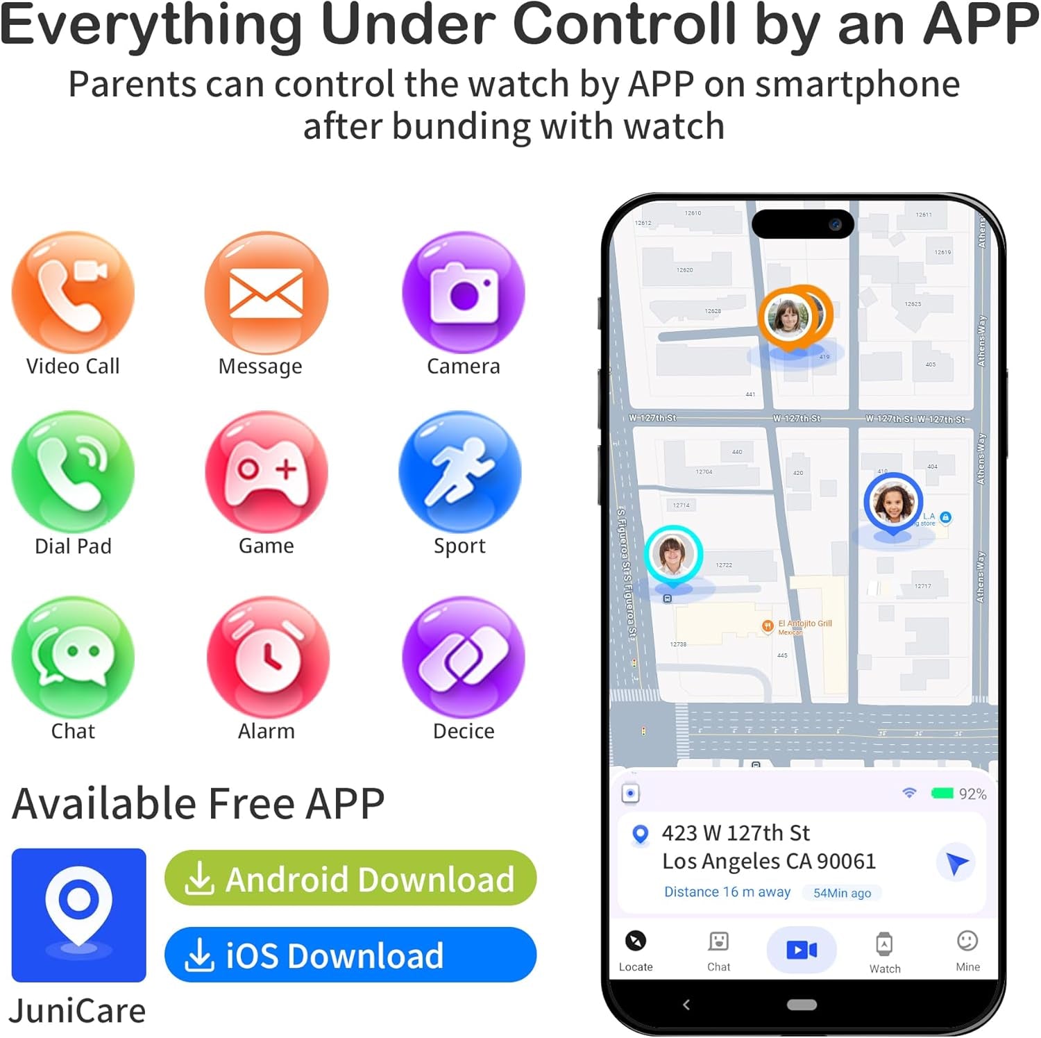 Montre GPS 4G Fille  - Appel Vidéo