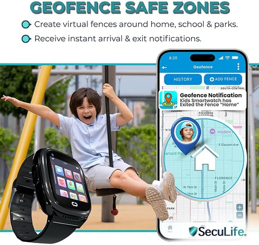 Montre GPS Enfant - Mode École & Étanche