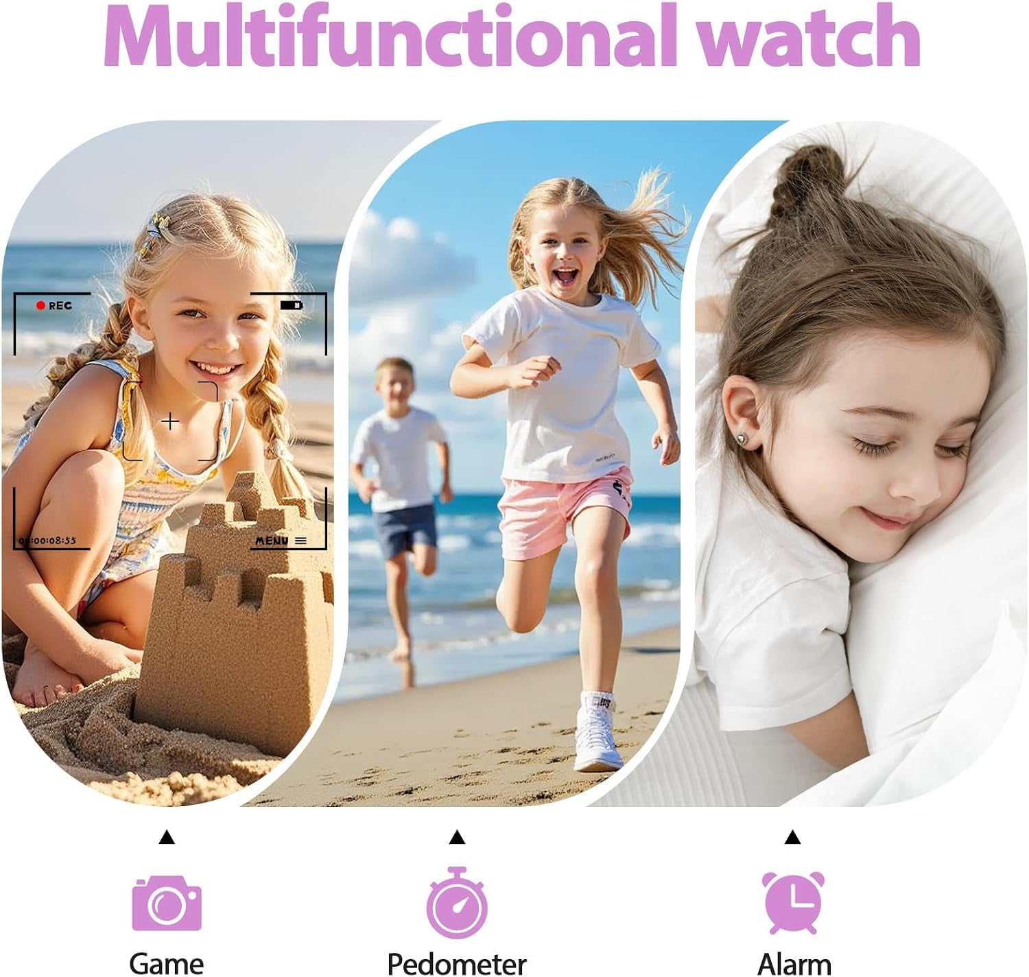 Montre GPS 4G Enfant - Violet