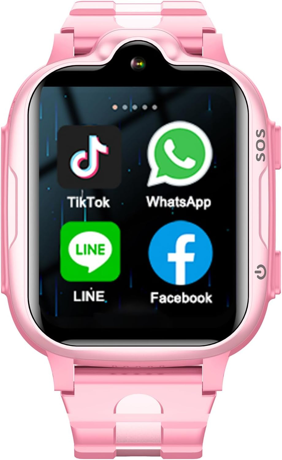 Montre GPS 4G Enfant Avec Appel, Whatsapp & Localisation - Rose