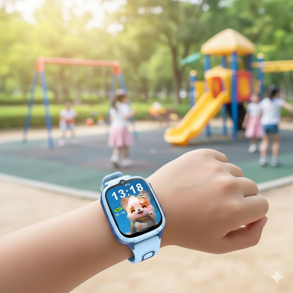 Montre GPS enfant bleue