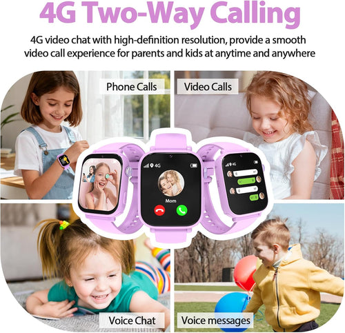 Montre GPS 4G Enfant - Violet
